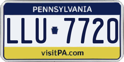 PA license plate LLU7720