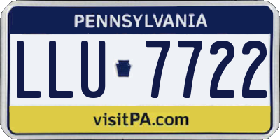 PA license plate LLU7722