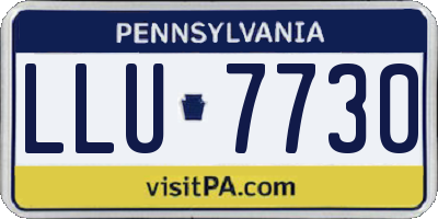 PA license plate LLU7730