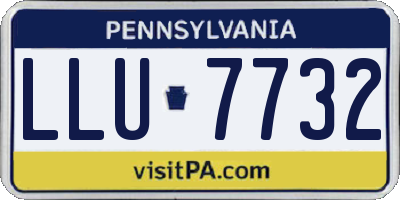 PA license plate LLU7732