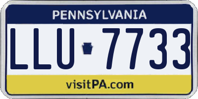 PA license plate LLU7733