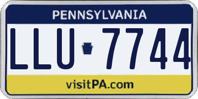 PA license plate LLU7744