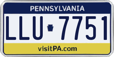 PA license plate LLU7751