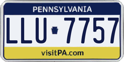 PA license plate LLU7757