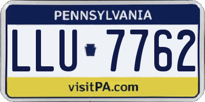 PA license plate LLU7762