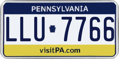 PA license plate LLU7766