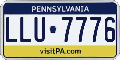 PA license plate LLU7776