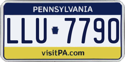 PA license plate LLU7790