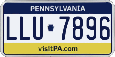 PA license plate LLU7896