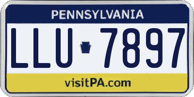 PA license plate LLU7897
