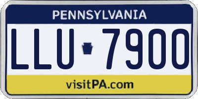 PA license plate LLU7900