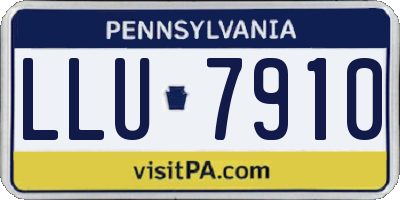 PA license plate LLU7910