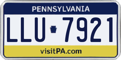 PA license plate LLU7921