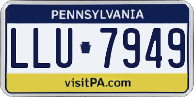 PA license plate LLU7949
