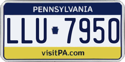 PA license plate LLU7950
