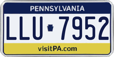 PA license plate LLU7952