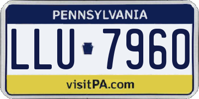 PA license plate LLU7960