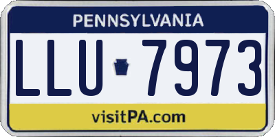 PA license plate LLU7973