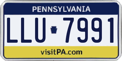 PA license plate LLU7991