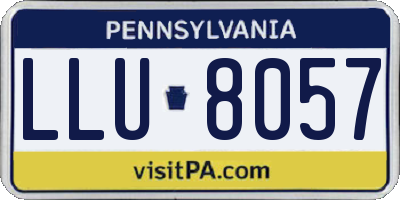 PA license plate LLU8057
