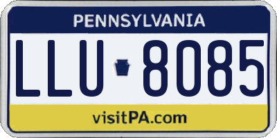 PA license plate LLU8085