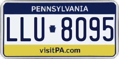 PA license plate LLU8095