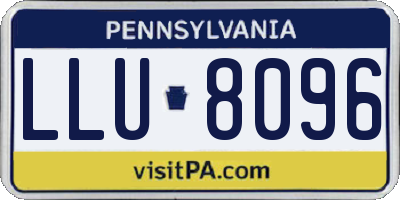 PA license plate LLU8096