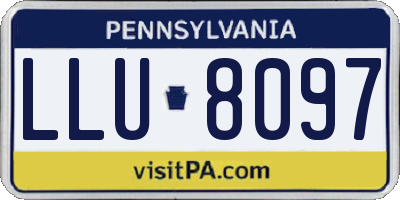 PA license plate LLU8097