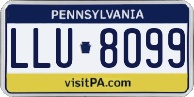 PA license plate LLU8099
