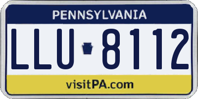 PA license plate LLU8112
