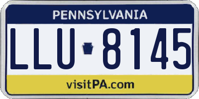 PA license plate LLU8145
