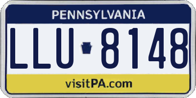 PA license plate LLU8148