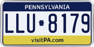 PA license plate LLU8179