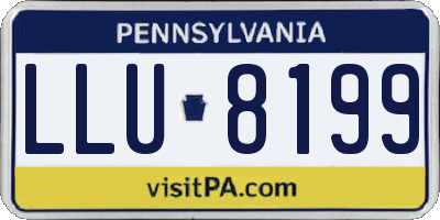 PA license plate LLU8199