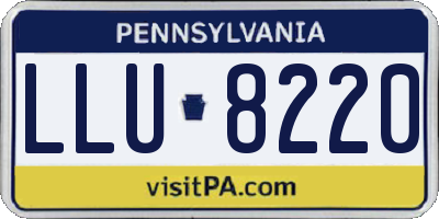 PA license plate LLU8220