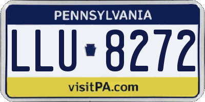 PA license plate LLU8272