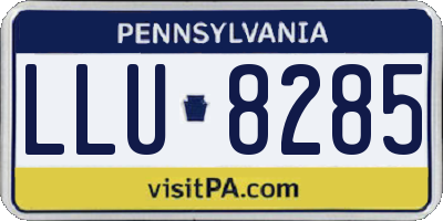 PA license plate LLU8285