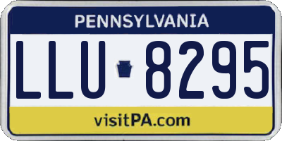 PA license plate LLU8295