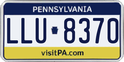 PA license plate LLU8370