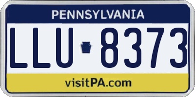 PA license plate LLU8373