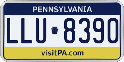 PA license plate LLU8390