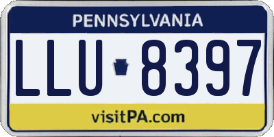 PA license plate LLU8397