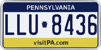 PA license plate LLU8436