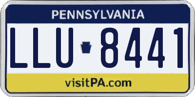 PA license plate LLU8441