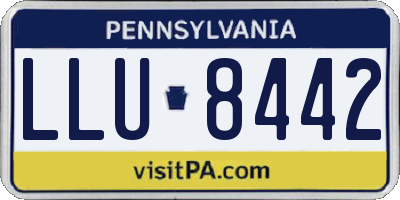 PA license plate LLU8442