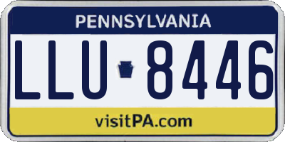 PA license plate LLU8446