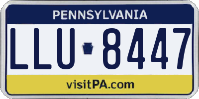PA license plate LLU8447