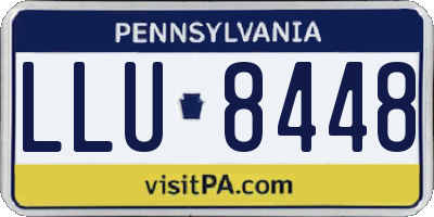 PA license plate LLU8448