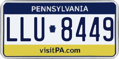 PA license plate LLU8449