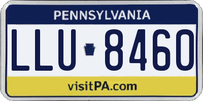 PA license plate LLU8460